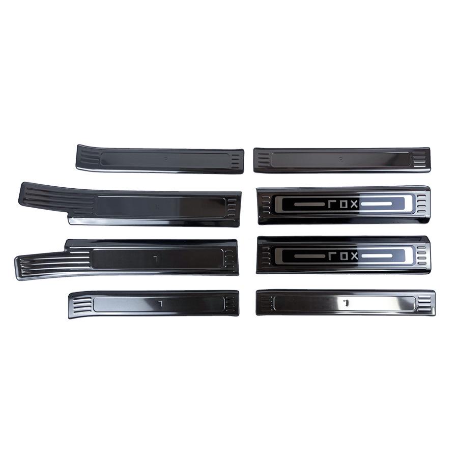 Ji Shi 01 Rox01 Stainless Steel Door Sill Welcome Pedal Decorative Sticker for Cars