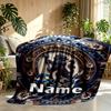 Custom Name Personalized Chelsea Football Club Print Blanket, Home Decor, Bedroom, Sofa, Camping, Couch, Gifts for Birthday Christmas