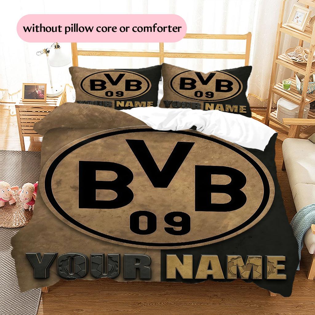 Custom Name,BVB 09 Pattern Bedding Home Decoration Birthday Gift ( 1 Duvet Cover + 2 Pillowcase, Without Core),fan Merchandise.
