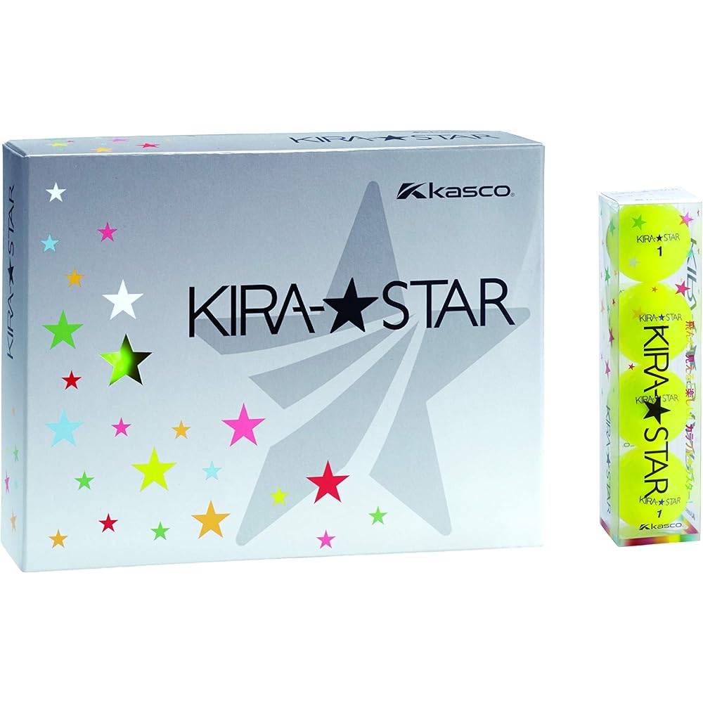 Kasco KIRA STAR2 Golf Balls Yellow 12-Pack