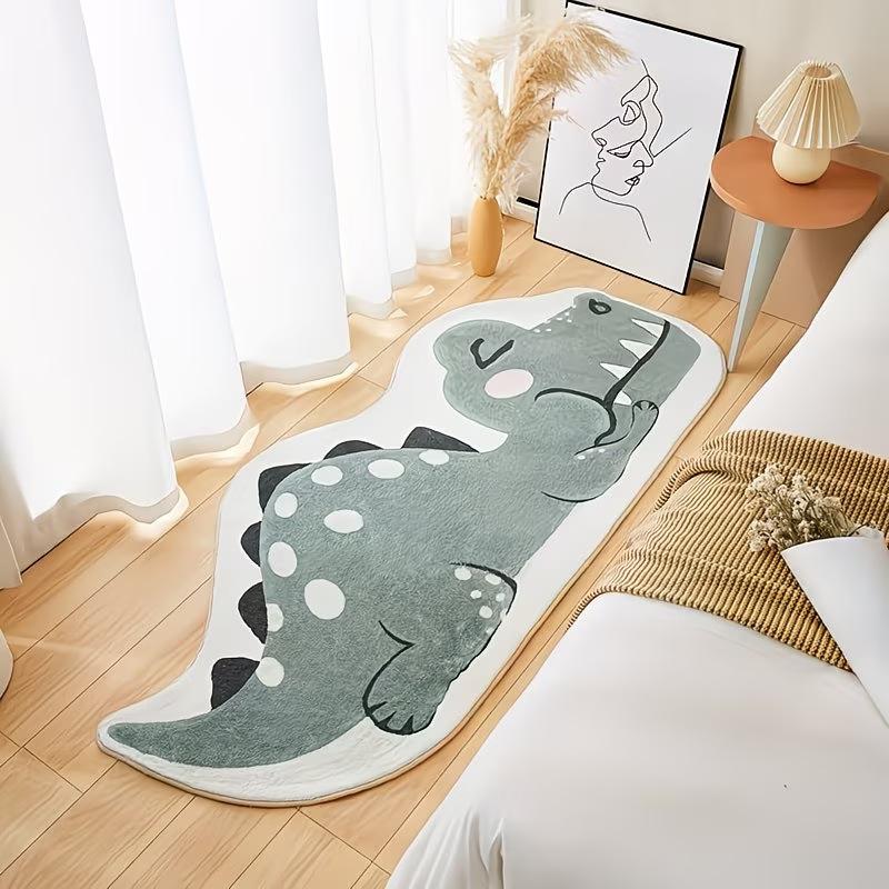 Animal Special-shaped Imitation Cashmere Floor Mat Bedroom Thickened Skin-friendly and Easy To Take Care of Bedside Blanket