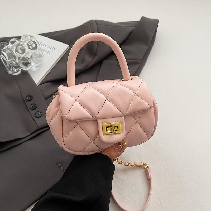 

Small fresh embroidered thread handbag women s 2025 summer new popular shoulder bag fashionable high-value messenger bag рожевий