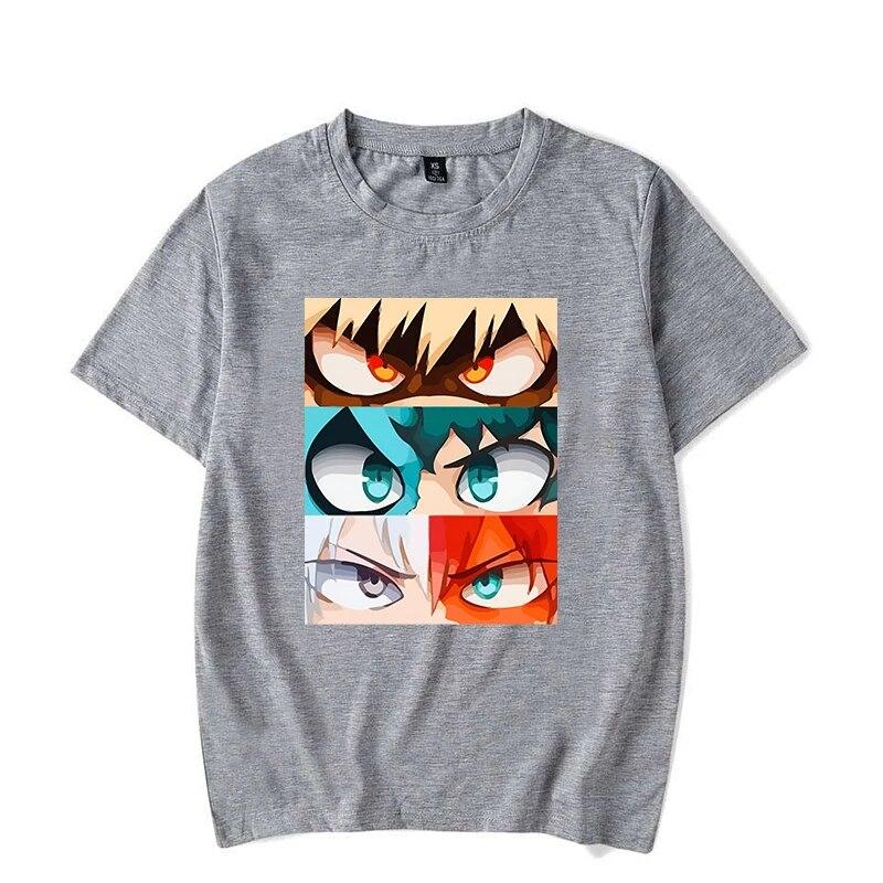Hot Deku Bakugou Katsuki Todoroki Shoto Printed T-shirts for Women Unisex Summer Tee Shirt Anime Casual Short Sleeve Tops