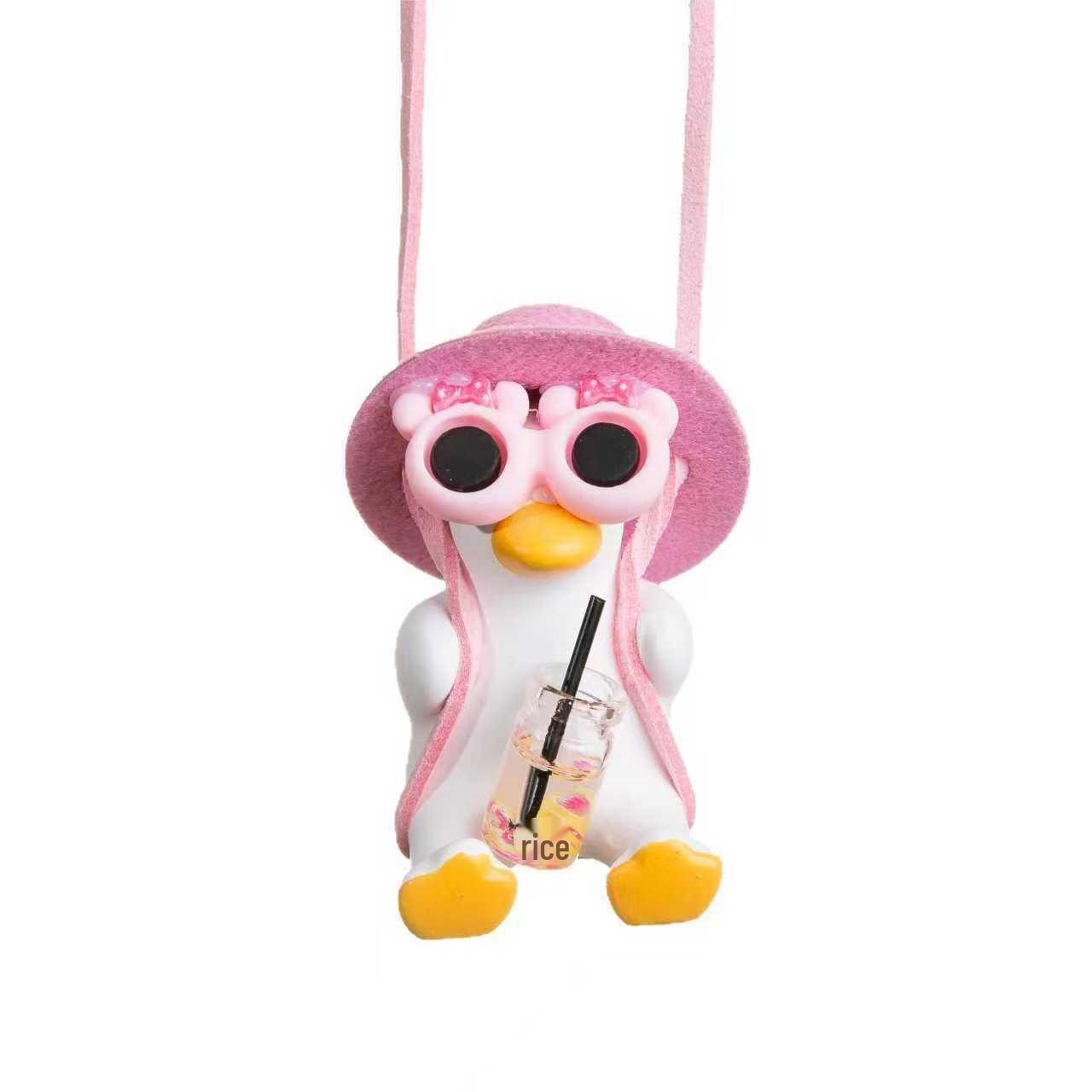 

Трендовый подвесной маятник в виде желтого утенка для автомобиля - Милое мультяшное украшение интерьера