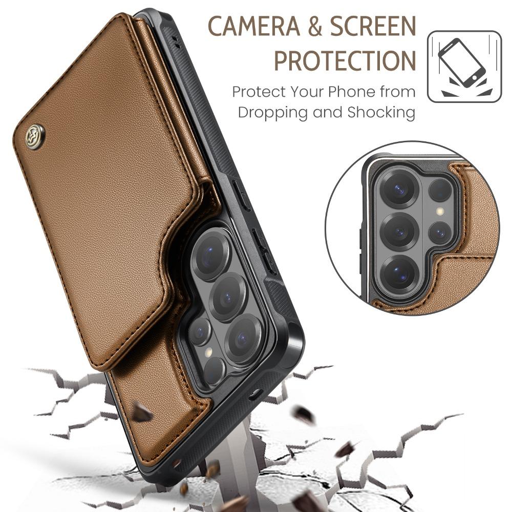 For Samsung Galaxy S26 Ultra 5G Premium Leather Card Case Magnetic Wallet Back Etui Samsung S26 Plus Phone S 26 Pro RFID Cover