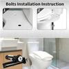 AT19-2027 New Toilet Seat Bolts Toilet Seat Fastener Bolt Kit Replacement