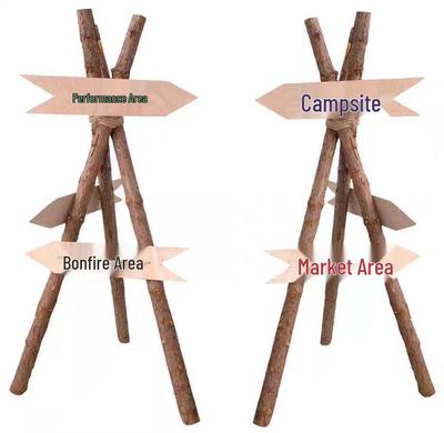 Wooden Tripod Camping Rack for Pots & Bonfire Parties