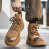 Martin Boots Men's Desert Boots New Autumn Couple Rhubarb Boots British Style High-top Men's Shoes Outdoor Tooling Boots