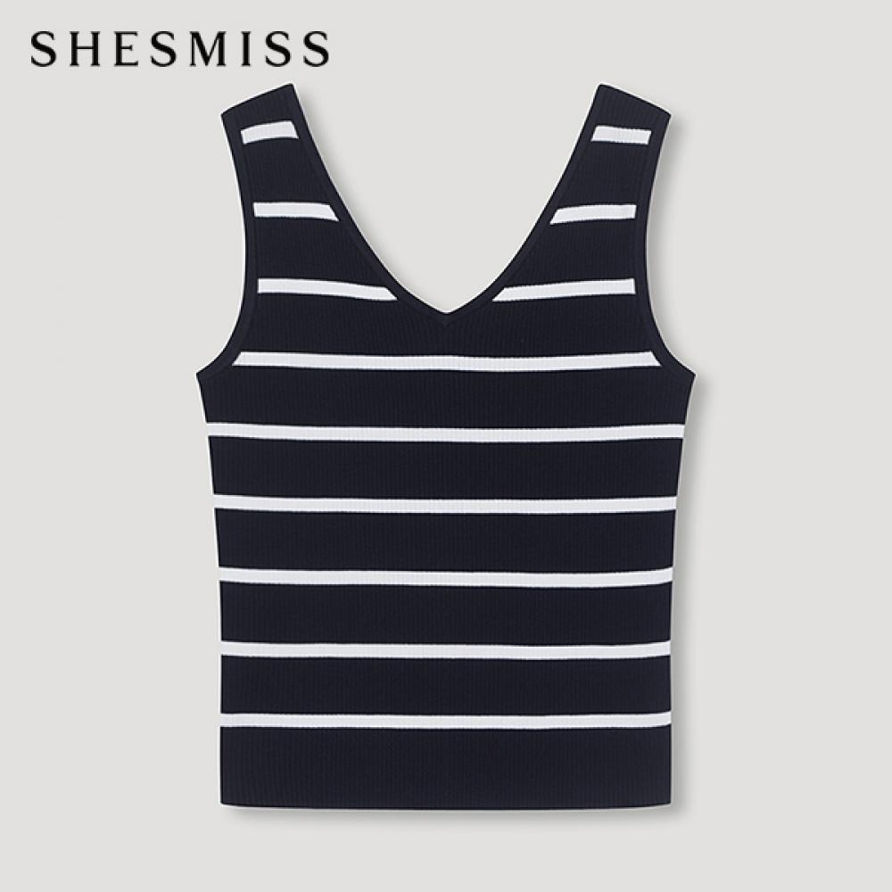 

Shs Miss Stripe Sleeveless Knit Sskpon22620 Dn DARK NAVY/55