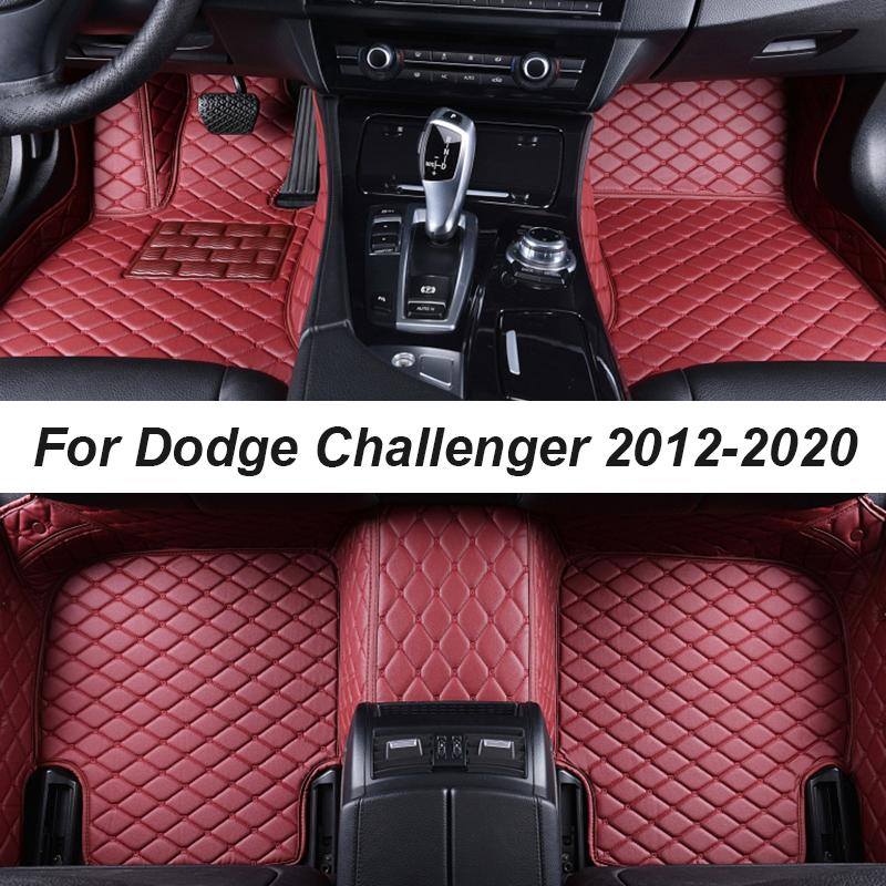 

Автомобильные коврики для Dodge Challenger 2012-центр дропшиппинг, аксессуары для интерьера, 100% подходят, кожаные ковры, коврики для ног