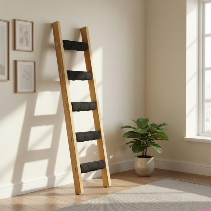 Ergonomic Removable Adjustable Bunk Bed Ladder Pad Nonslip Safety Step Cushion for Kids Adults Safe Comfortable Climbing
