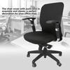 Elastic Stretchable Fabric Chair Seat Cover Protector for Office Computer Chairs (Black)