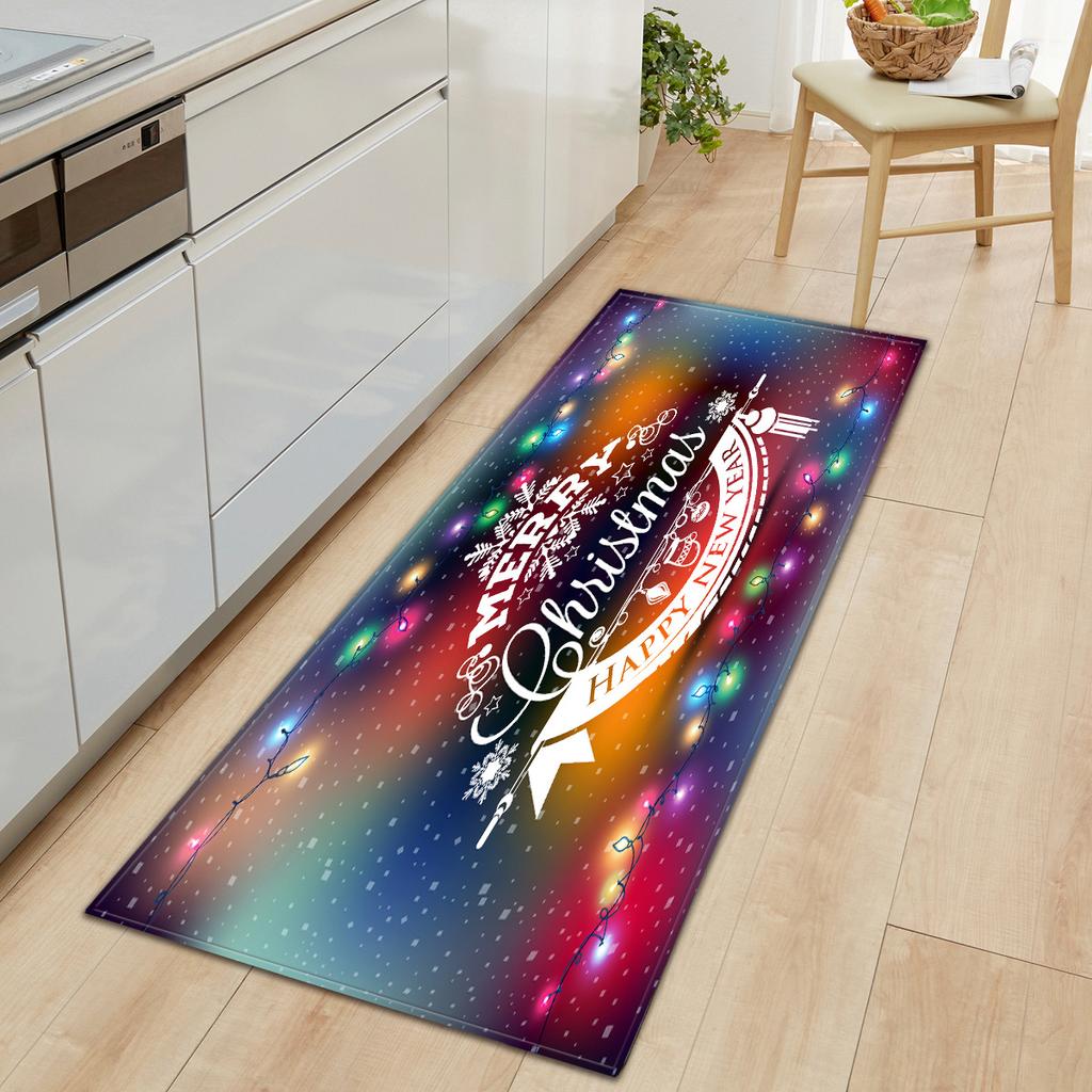 Christmas Kitchen Sand Carpet Doormat Long Floor Mat