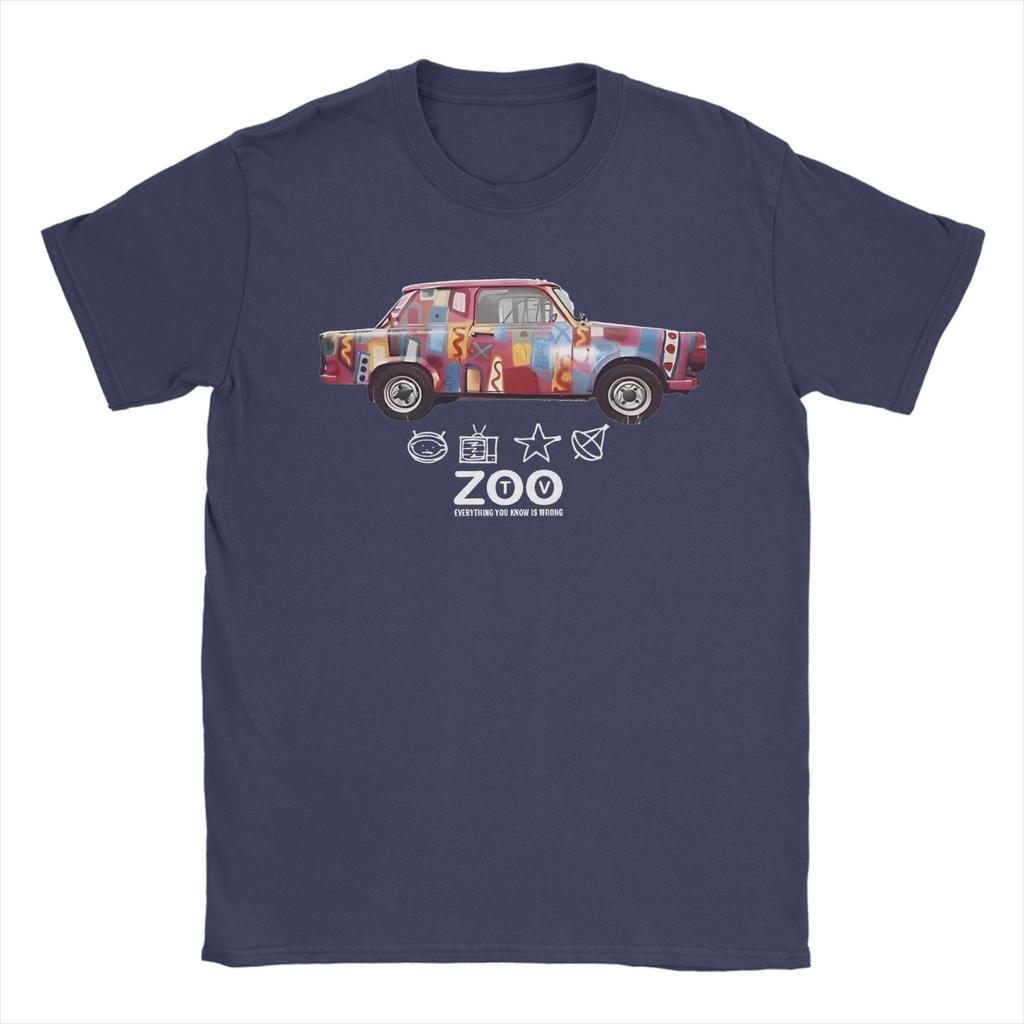 Achtung Baby Zoo TV Pure Cotton TShirt For Mens Summer  Classic T Shirts O Neck Harajuku Tee Shirt Oversized Hot Sale Clothing