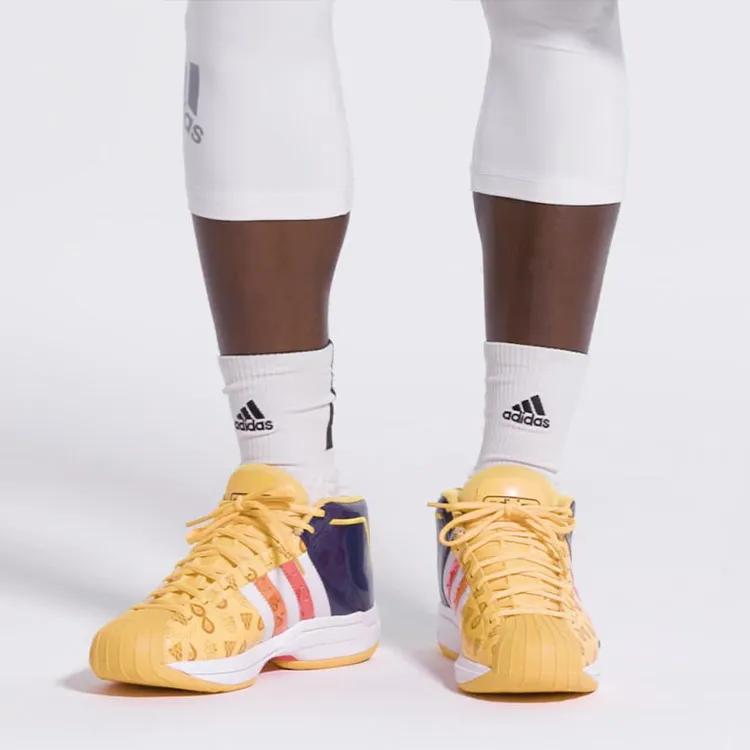 Adidas Pro Model 2G 'Signal Orange Indigo' (Unisex) Tech Indigo / Cloud White / Signal Pink Basketball Shoes FV8387