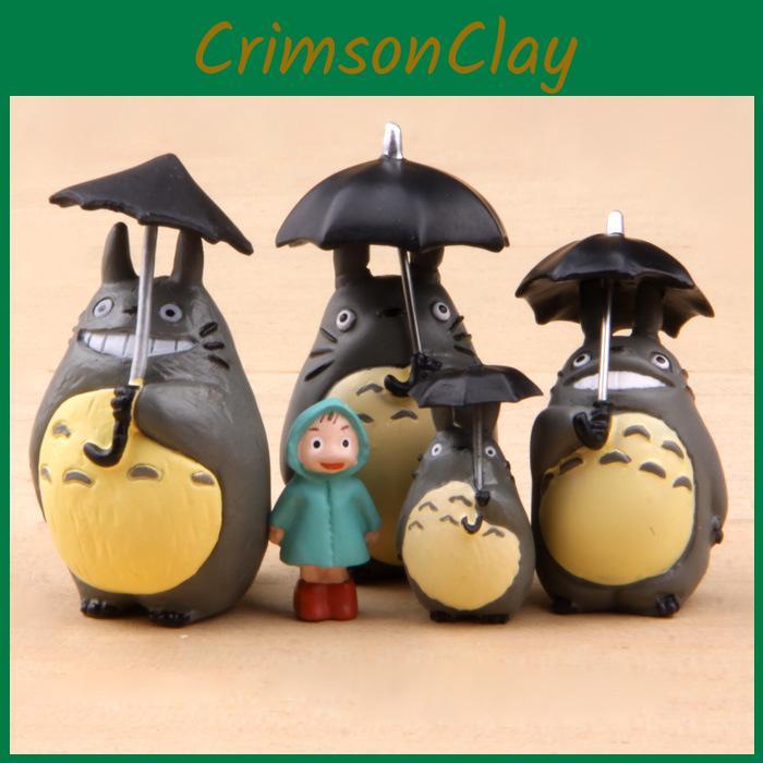 My Totoro Neighbor With Umbrella Pvc Action Figures Model Toy Gifts Decoration