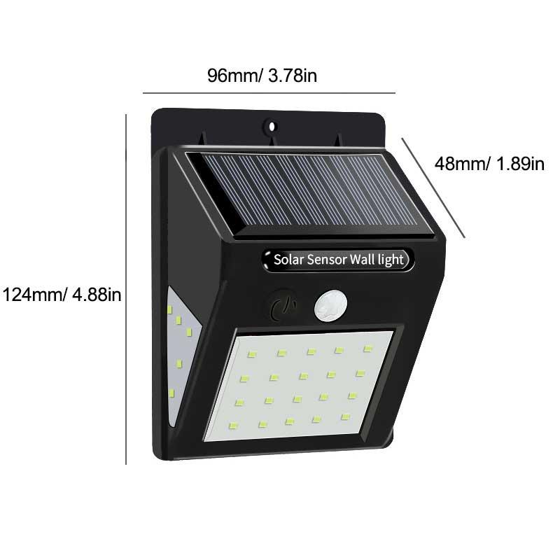 

Solar-Powered Motion Sensor Waterproof Wall Light for Outdoor Courtyard