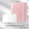 4-Pocket Solid Color PP Card Storage Album with Elastic Band, Large Capacity for Game Cards or Photos - Holds 160 Cards