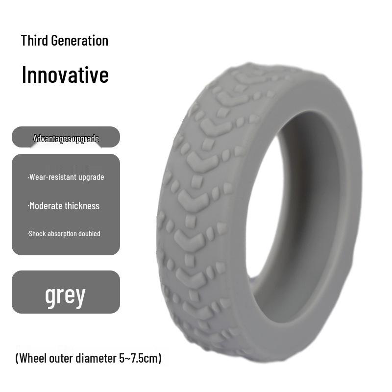 Silicone Protective Cover for Silent, Shock-Absorbing Suitcase Wheels