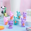 3Pcs/Lot Cute Cartoon Pencil Eraser Kawaii Rabbit Cat Panda Unicorn 3D Rubber School Students Stationery Children Gift Reward