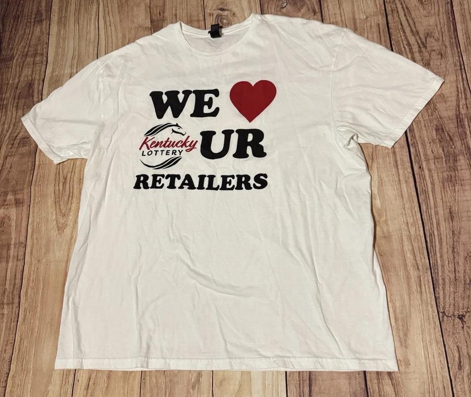 

Kentucky Lottery Retailers Fueling Imagination Funding Education Shirt Size 2XL XL
