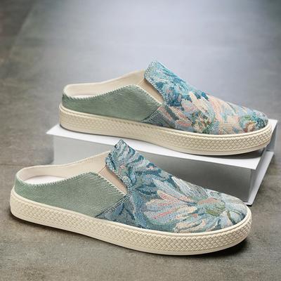 2025 colore maglia semi-mocassini casual scarpe estate outdoor moda versatile testa a sacco mocio quotidiano semplice leggero pantofole