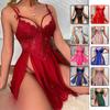 Sexy Mesh Sheer Lingerie Pajamas Lace Embroidery Cami Nightgown Women's Comfortable Loungewear 311 Breathable Feminine Sleepwear with Delicate Details