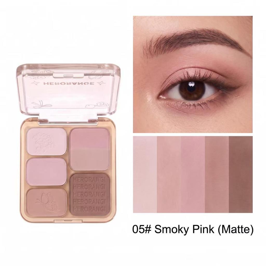 Sweetheart Six-Color Matte & Shimmer Eyeshadow Palette - Popular Daily Makeup in Southeast Asia