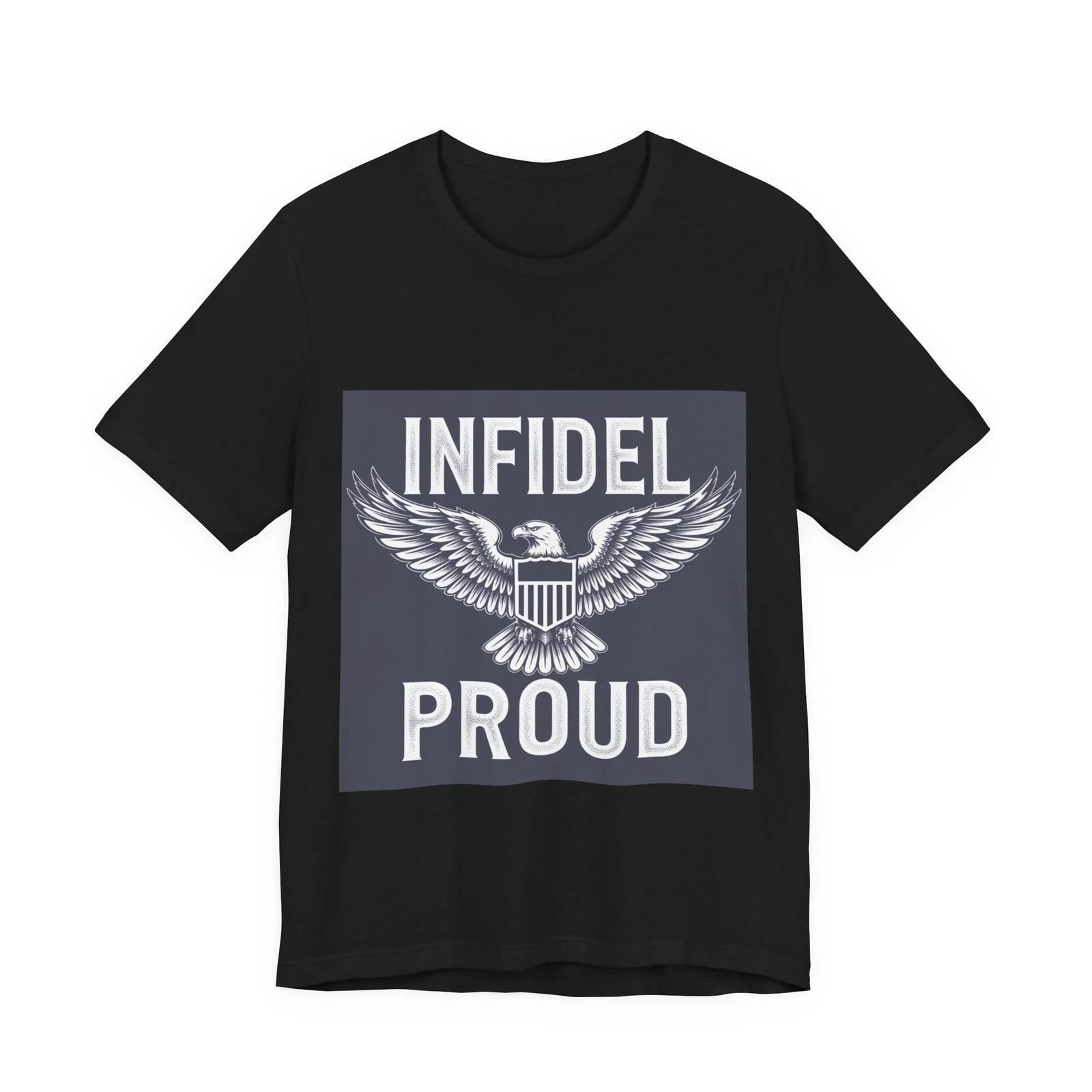 Infidel Proud American Eagle Unisex T-Shirt Patriotic Tee 2XL