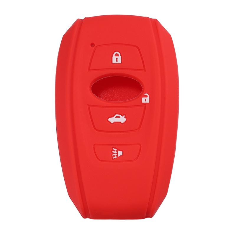 Key Fob Cover Silicone Rubber Case for Subaru BRZ STI Legacy Forester Crosstrek Impreza WRX Ascent Outback Remote Control