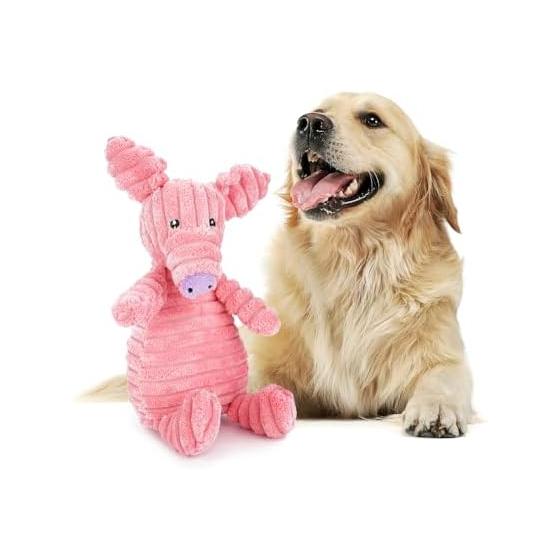 Dog Chew Toy Stuffed Animal - Makes a Sound Dog Toy Popular Chew Toy Pig Doesn't Break When Chewed Chew Toy Kamikami Toy Body Pillow Dog Toy Chew Dog