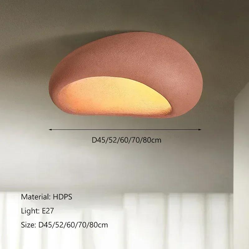 Nordic Minimalist Wabi Sabi Affordable Luxury Chandelier Cream Style Bedroom Ceiling Lights Lustre Home Decor E27 LED Fixtures