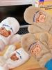 Japanese and Korean Cartoon Gloves, Autumn and Winter Fleece-Lined, Cute Chacha Bear Full-Finger Neck-Hanging Thickened Windproof Warm Casual Plush
