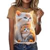 2026 New Women's Short-Sleeve T-Shirt Casual Women's Wear Summer Trendy 3D Printed Short-Sleeve T-Shirt