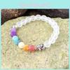 Stunning 2020 New Black Stone Synthetic Yoga Bracelet Featuring Colorful Elephant Design