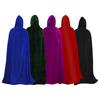 Vibrant Velvet Cloak With Hood In Multiple Colors For Halloween Festivities
