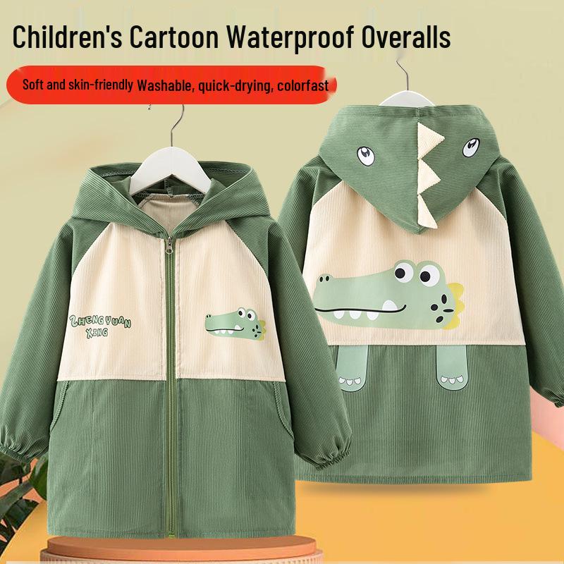 Dziecięcy Kombinezon Puchowy Średni i Duży - Plamoodporny Jesień/Zima Przedszkolne Okrycie Wierzchnie Fartuszek dla Chłopców