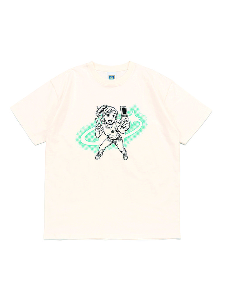NET SOCIAL CLUB Selfie Girl Tee (Ivory)