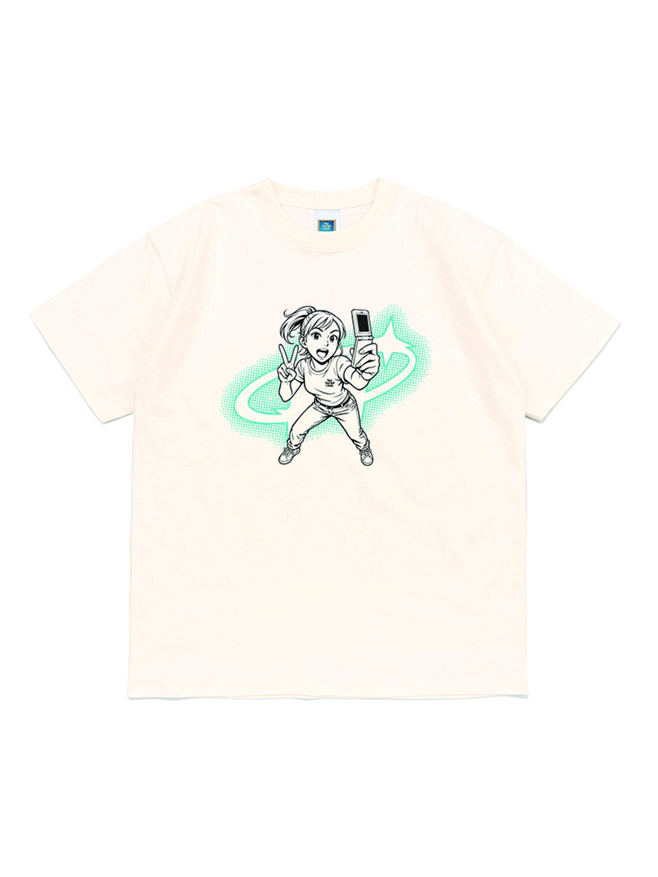 Net Social Club Selfie Girl Tee (Ivory) Ivory/M