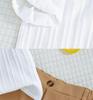 Boys' White Stripe Short-Sleeve Shirt & Khaki Shorts Set (2025 Spring/Summer Collection)