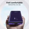 Smart Flip Case for Samsung Galaxy Z Fold 7 8 Fold7  Mirror Plating Plastic PU Leather Kickstand View Shockproof Phone Cover