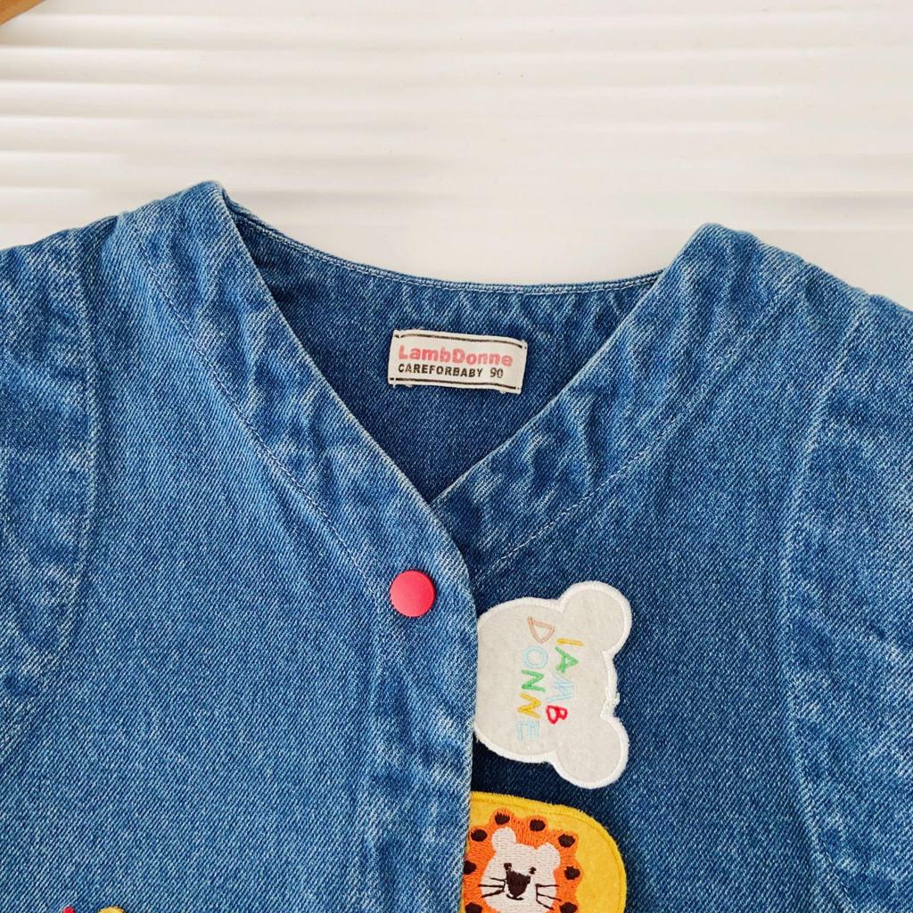 Spring 2026 Boys' Embroidered Denim Vest for Toddlers & Children