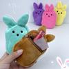 6 Pack Colorful Plush Coin Purse Cute Colorful Doll Creative Children's Coin Purse School Bag Pendant Fashion Storage Bag