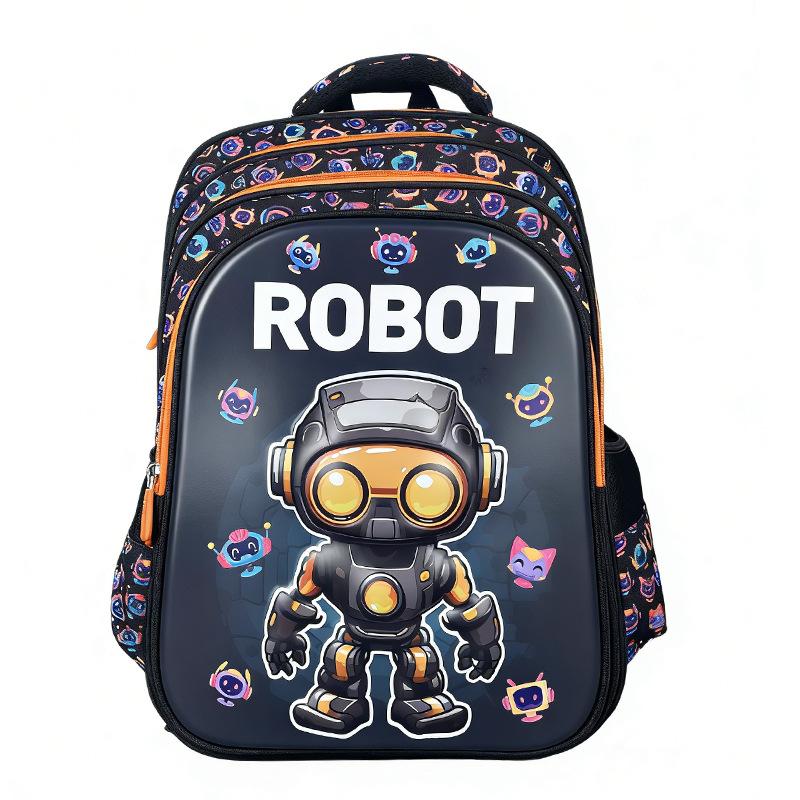 Student Schoolbag Can Hold Tie Rod Cartoon Backpack Large Capacity 4 Layer Zipper 18 Inch Boys And Girls