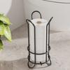 Iron Standing Toilet Roll Holder Decorative Minimalist Toilet Roll Paper Holder Large Capacity Durable Napkin Stand Hotels