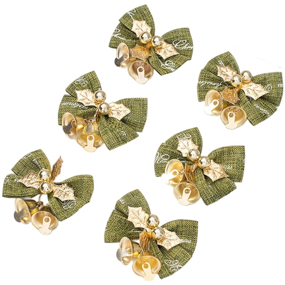 Holiday Decorating Christmas Ornaments Festive Bow Accents Handmade Ornaments Bicolor Gold Seasonal Cheer Sounds