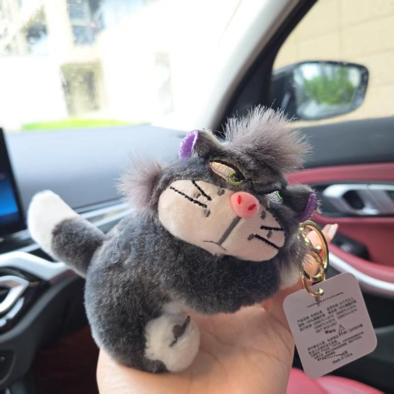 Söt Lucifer Katt Docka Nyckelring Hänge Plysch Uppstoppade Leksaker Ryggsäck Hängen Dekoration Gåvor