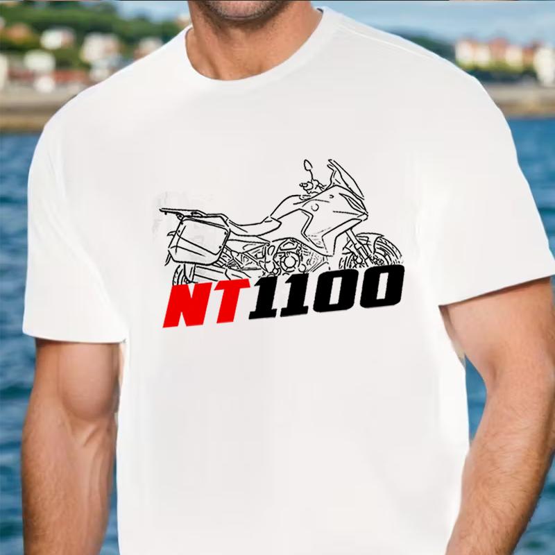 NT1100 20222024  Motorcycle TShirt for Riders Mens and Womens Fashion Casual High Quality Round Neck Tshirt Tee