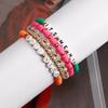 Color alphabet beaded bracelet friendship bracelet swiftie music festival bracelet gift