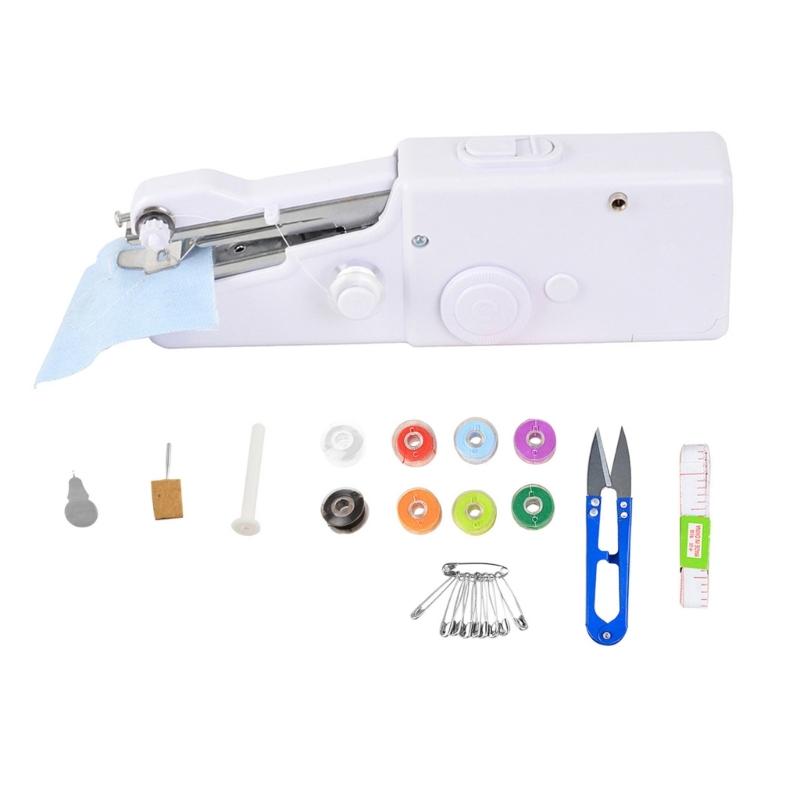 

Portable Electric Handheld Sewing Machine Constructed From ABS For Home Projects And Quick Repairs Easy Control 1